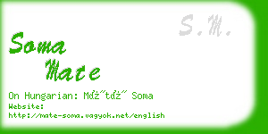 soma mate business card